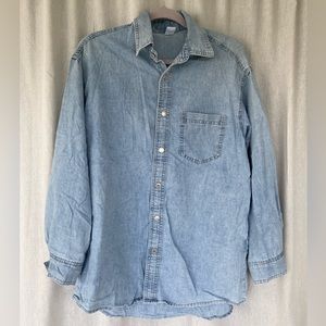 H&M oversized denim shirt